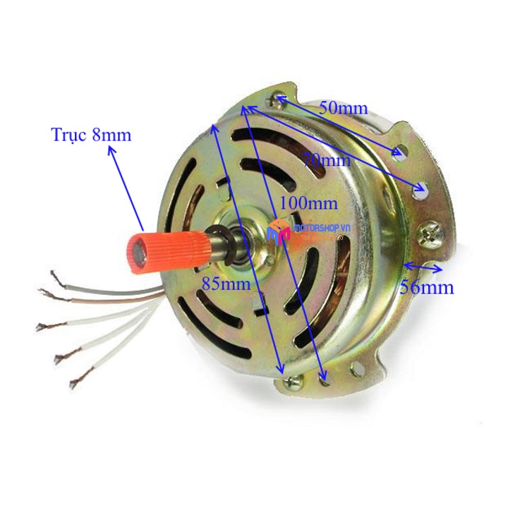 MTS Động Cơ, Củ Quạt Hộp Dây Lõi Đồng, Quạt Hữu Thành 220V 60W