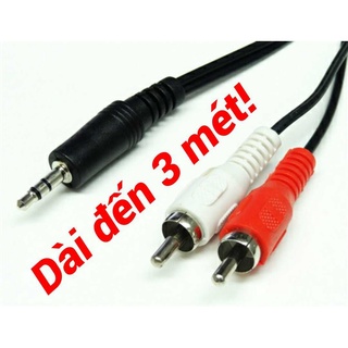 Cáp 3,5 ra 2 đầu bông sen dây 3M