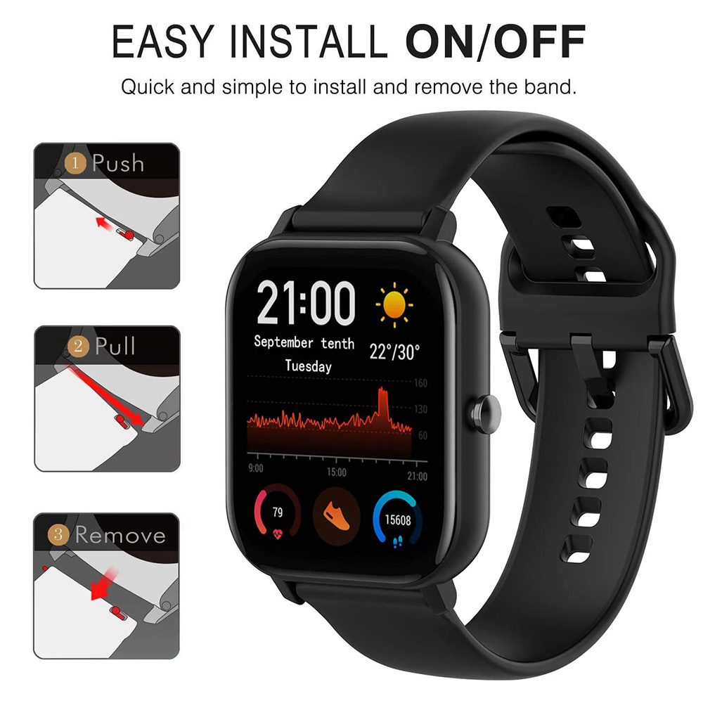 Dây Đeo Thay Thế Cho Đồng Hồ Thông Minh Amazfit Gts / Gts 2 / Gts 2e / Gts 2 Mini / Bip / Bip Lite / Bip S / Bip U / Rsr 42mm