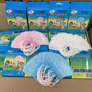 (2 hộp) Combo 20 khẩu trang y tế trẻ em 5D - FAMAPRO - Nam Anh - Kháng khuẩn cao cấp - Việt Nam