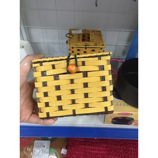 Hộp đựng giấy ăn mây hình vuông