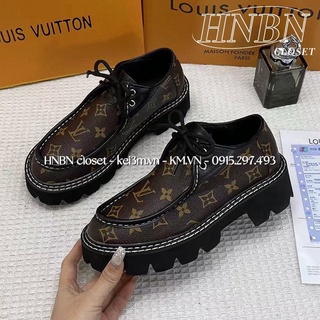 (Ảnh thật - có sẵn) Giày moca Lv nâu fullbox
