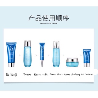 [SẴN] Set dưỡng trắng cấp ẩm 8 cup water