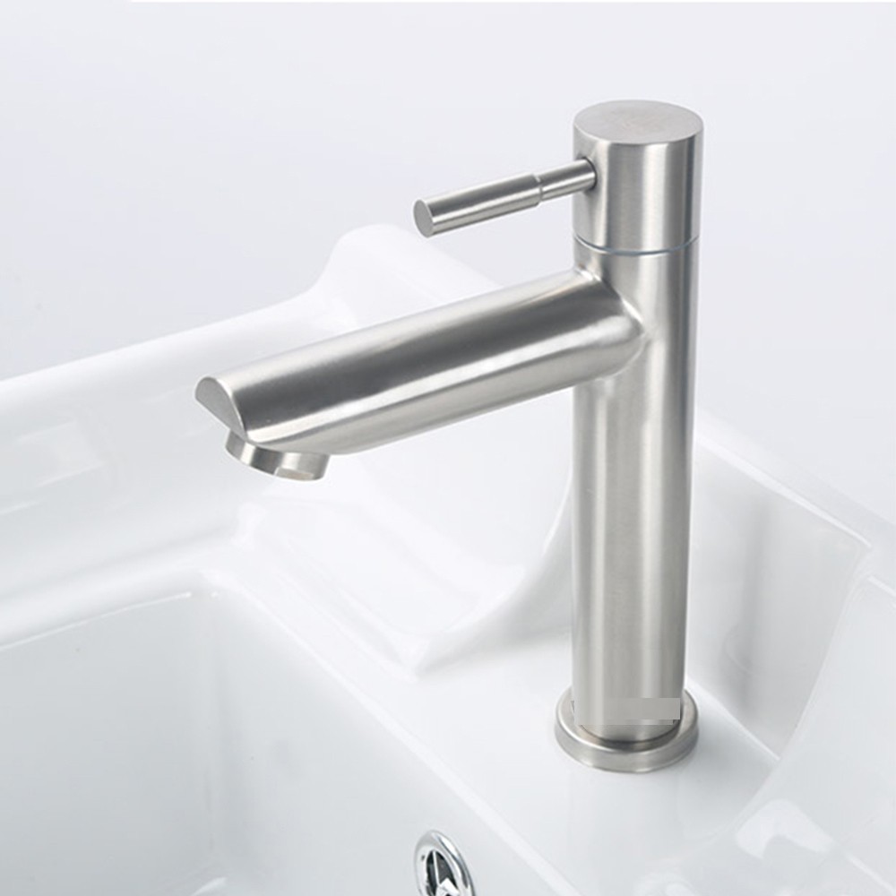 Vòi Rửa Mặt Lavabo Lạnh 100% INOX 304 N6000 dùng cho nước lạnh đảm bảo inox 304 tốt chuẩn LA ĐIẾU LẠNH