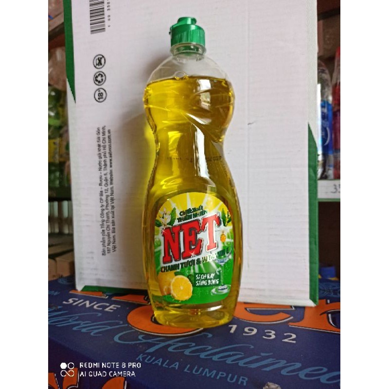 Nước rửa chén Net trà gừng và chanh tươi 4kg và 750ml tặng 2 nước rửa chén 750ml