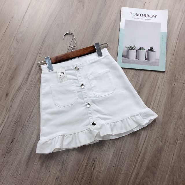 Chân váy kaki đuôi cá nút dễ thương ( Kèm hình thật) | BigBuy360 - bigbuy360.vn