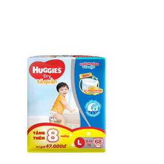 tã quần huggies M74 L68 XL62 XXL56 kèm quà tặng