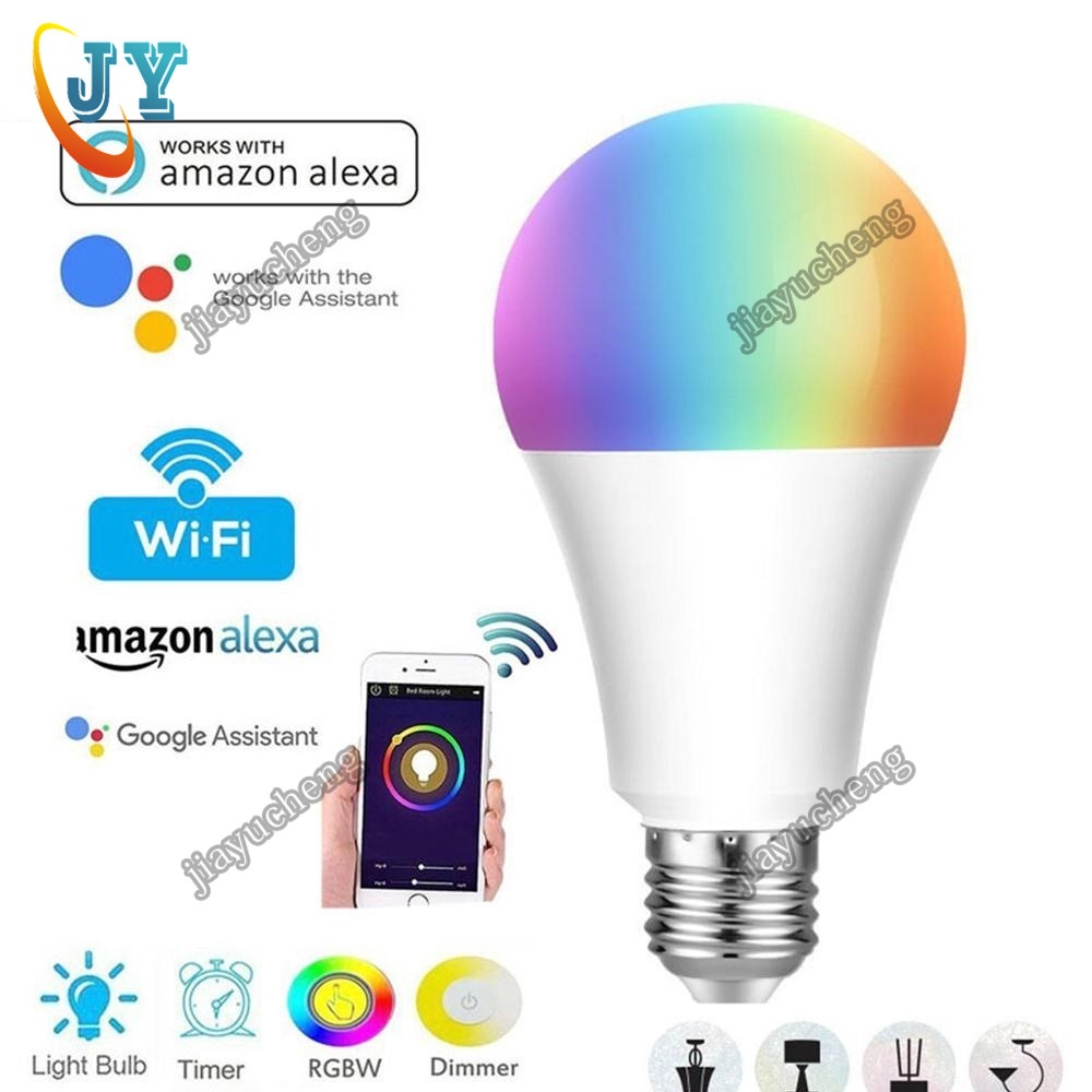 Bóng Đèn Led Điều Khiển Bằng Wifi Không Dây Amazon Alexa