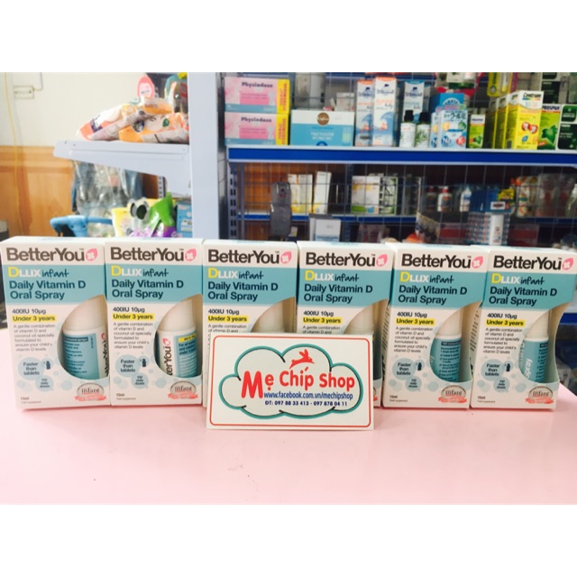 Vitamin D dạng xịt Dlux của Anh