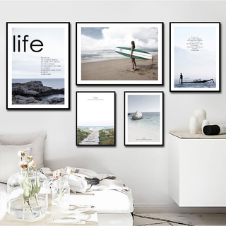 Bộ Tranh Canvas Cao Cấp Lướt Sóng Trang Trí Tường CV-185