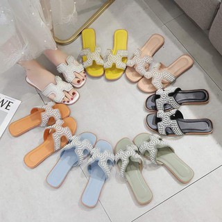 Dép h đính ngọc sz 35-41