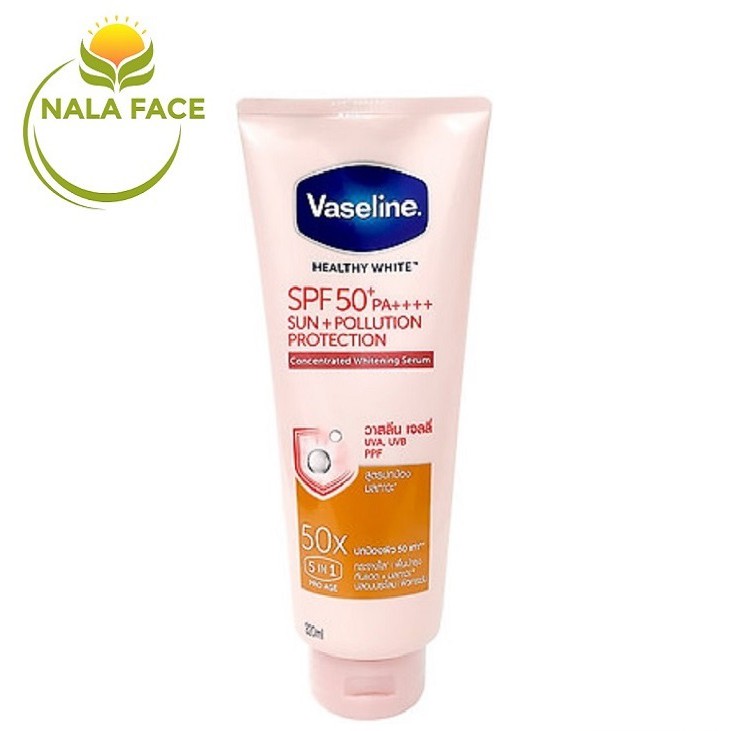 Dưỡng thể kích trắng Vaseline 50X 320ml