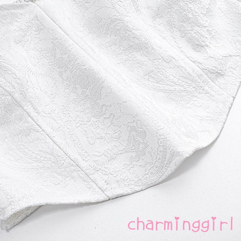 Áo Croptop Tay Phồng Ngắn Cổ Buộc Dây Thiết Kế Độc Đáo Thời Trang Quyến Rũ Cho Nữ