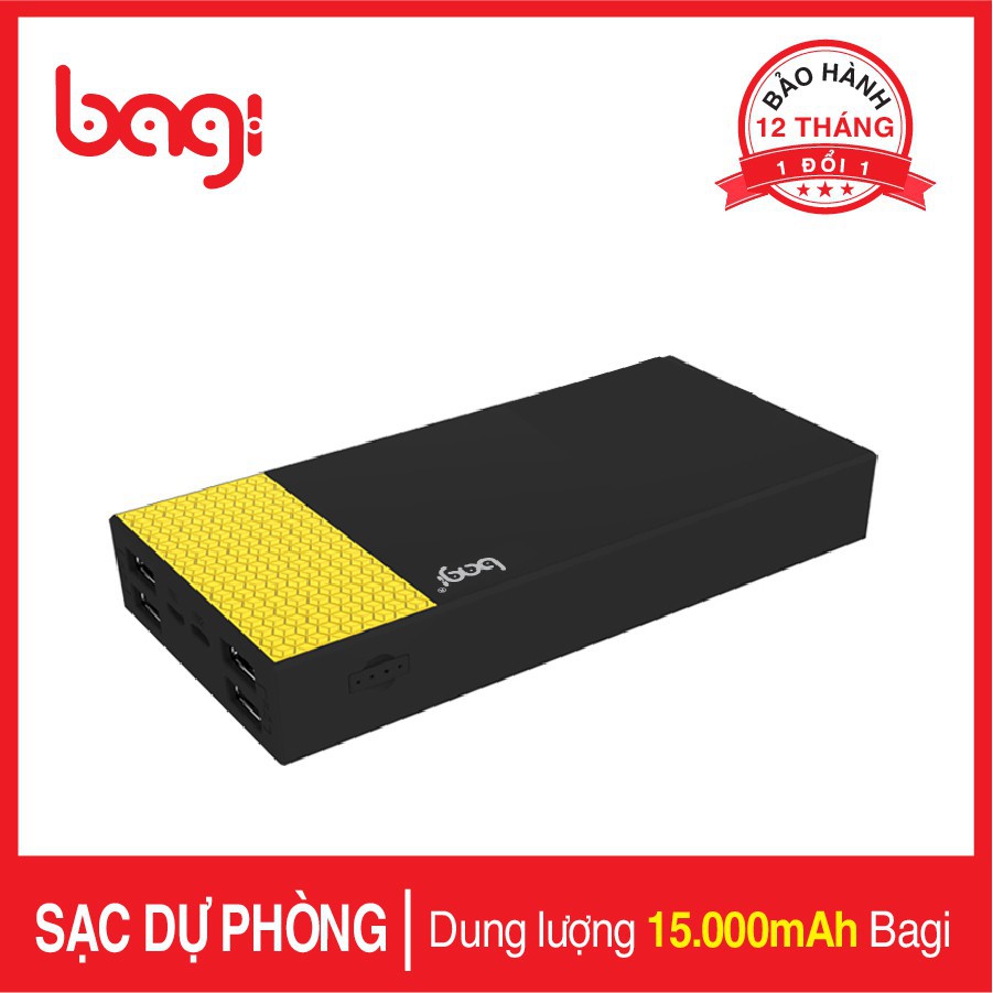 Sạc dự phòng Bagi PB-D15 15000 mAh