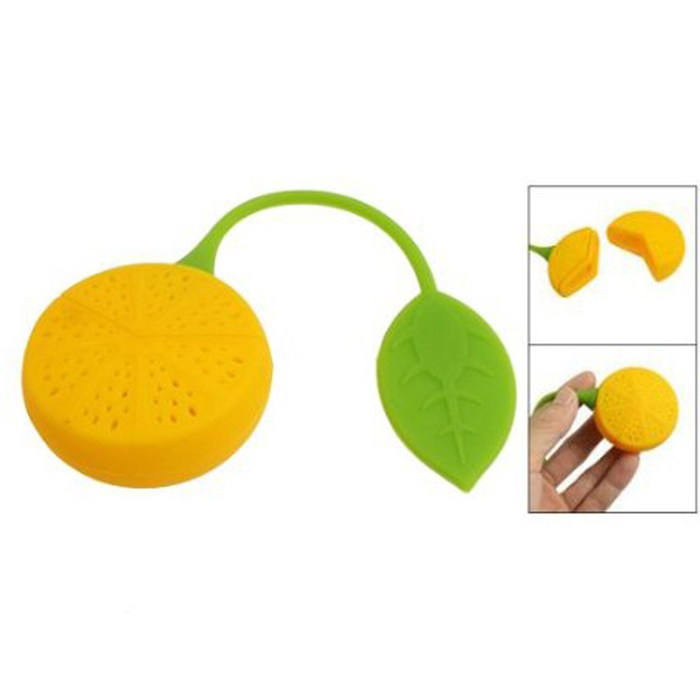 Dụng cụ lọc trà silicone hình quả cam