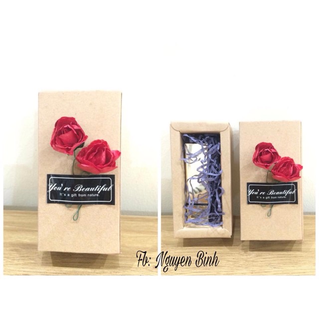 Hộp đựng son làm quà tặng (size nhỏ), kích thước 8,5x3,5x3,5cm