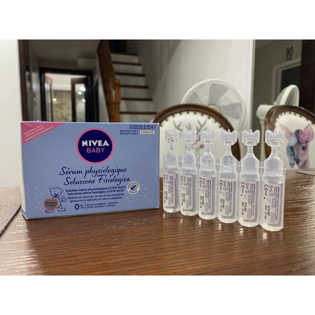 Nivea Nước Muối Sinh Lý Trẻ Em – Nội địa Đức 24 Ống 24*5ML