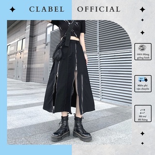 Chân váy dài cực chất ngầu có zip thời trang nữ