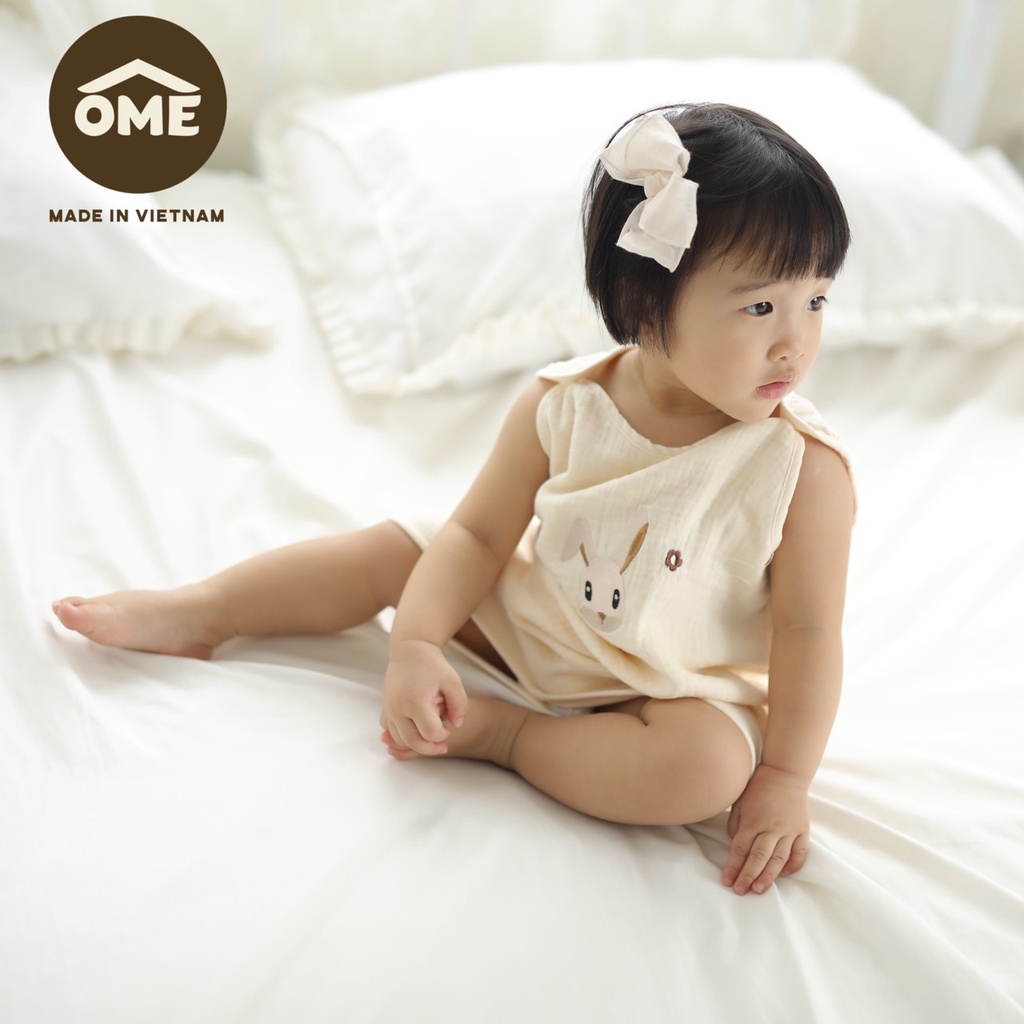 Túi ngủ hở chân cao cấp, chính hãng Ome cho bé từ 6M đến 5 tuổi *Mềm - Mát - Thấm mồ hôi - Hàng có sẵn*