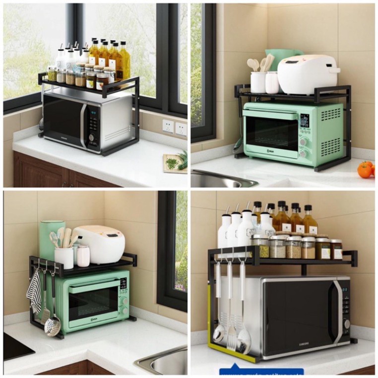 Kệ Lò Vi Sóng, Nồi Cơm Điện ⚡ĐA NĂNG, KHUNG THÉP SƠN TĨNH ĐIỆN ⚡ kệ chắc chắn, chịu lực tốt | BigBuy360 - bigbuy360.vn