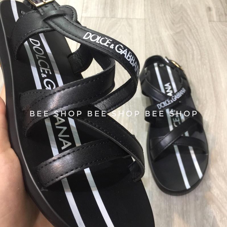 Dép quai hậu DG da bò đế cao su - Dép sandal DG nam - Dép xỏ ngón - Bee Shop -az1