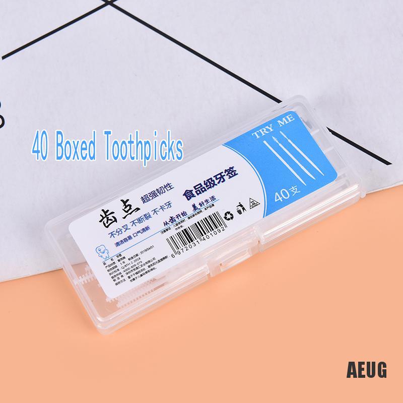 (Hàng Mới Về) Hộp 40 Tăm Chỉ Nha Khoa Chăm Sóc Răng Miệng