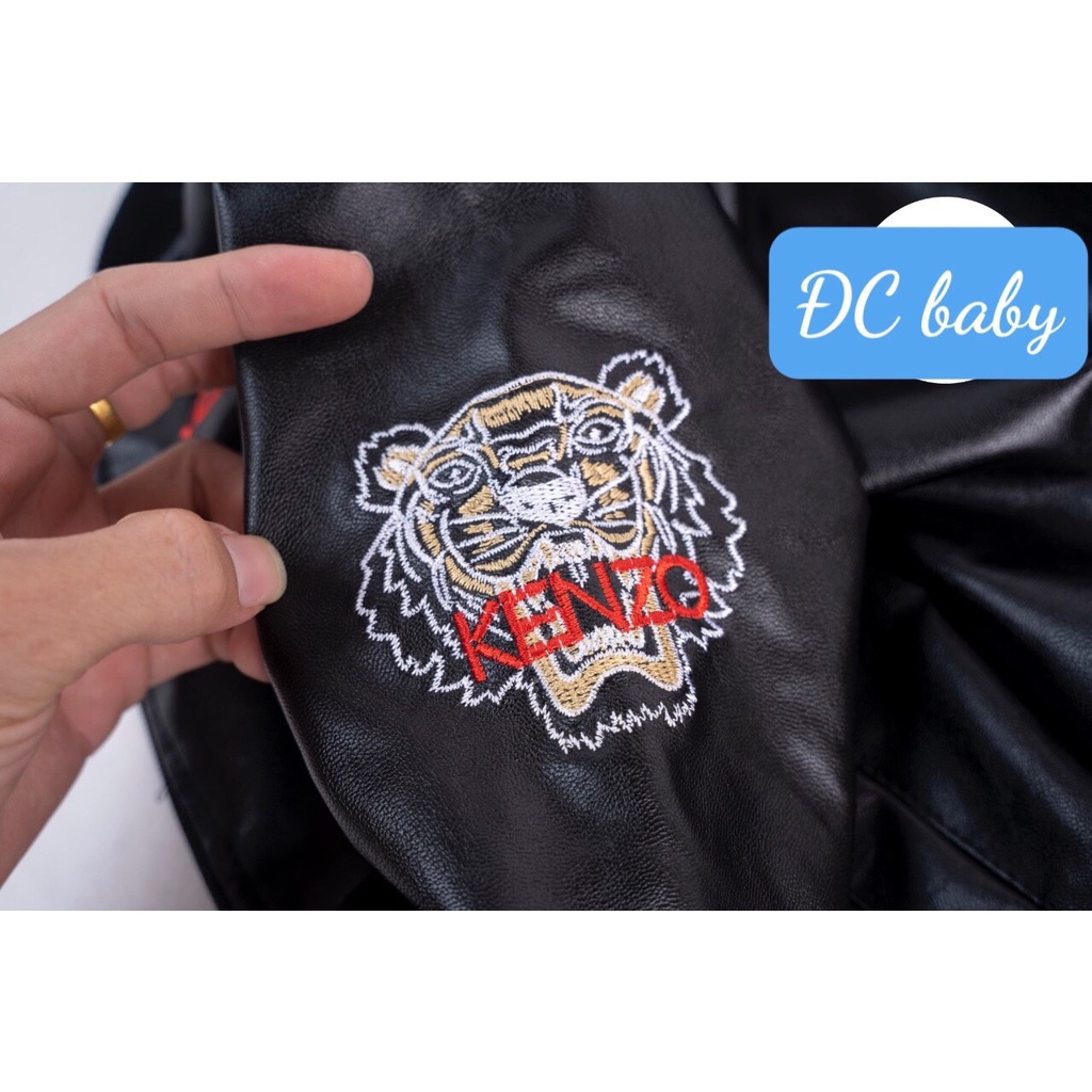 Áo khoác da lót lông cho bé trai, bé gái siêu mềm K078