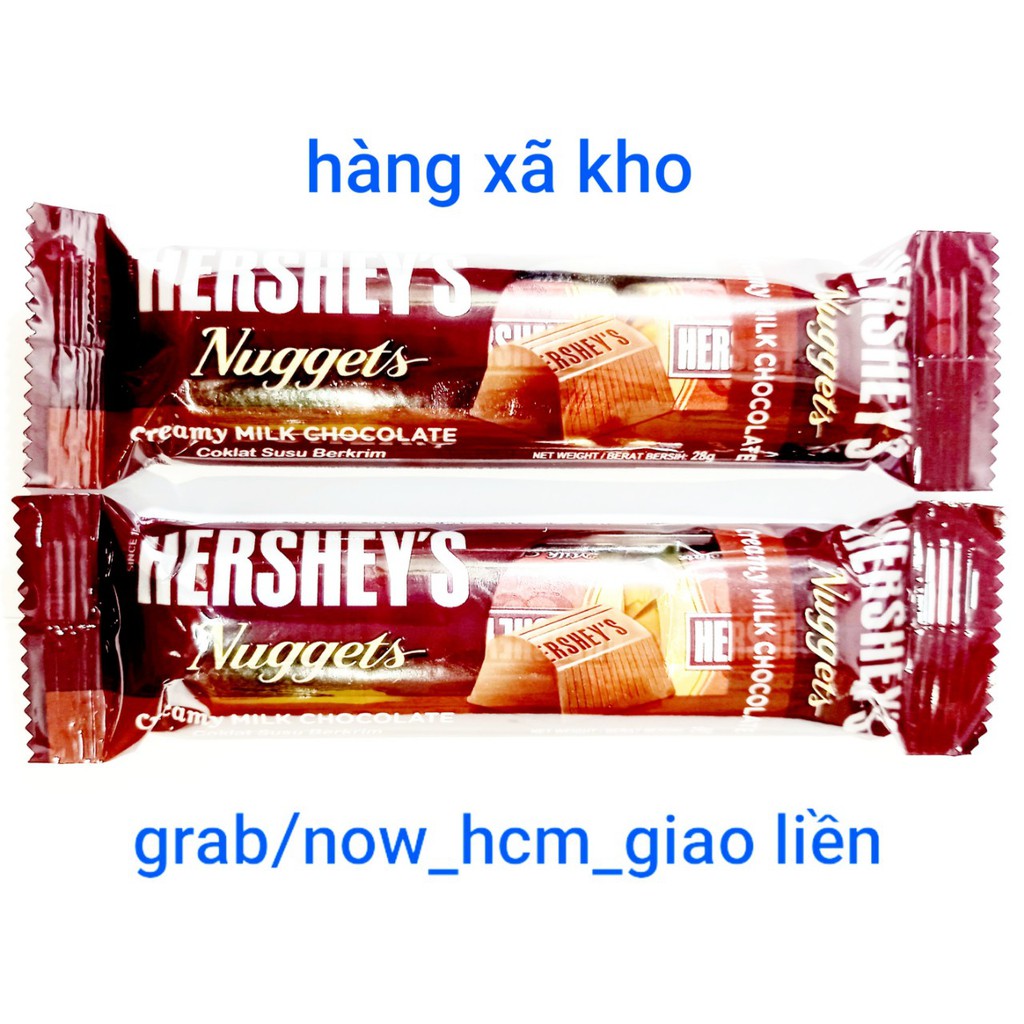 socola sữa hershey's nuggets 28 gr( 3 viên) 2.9.2021