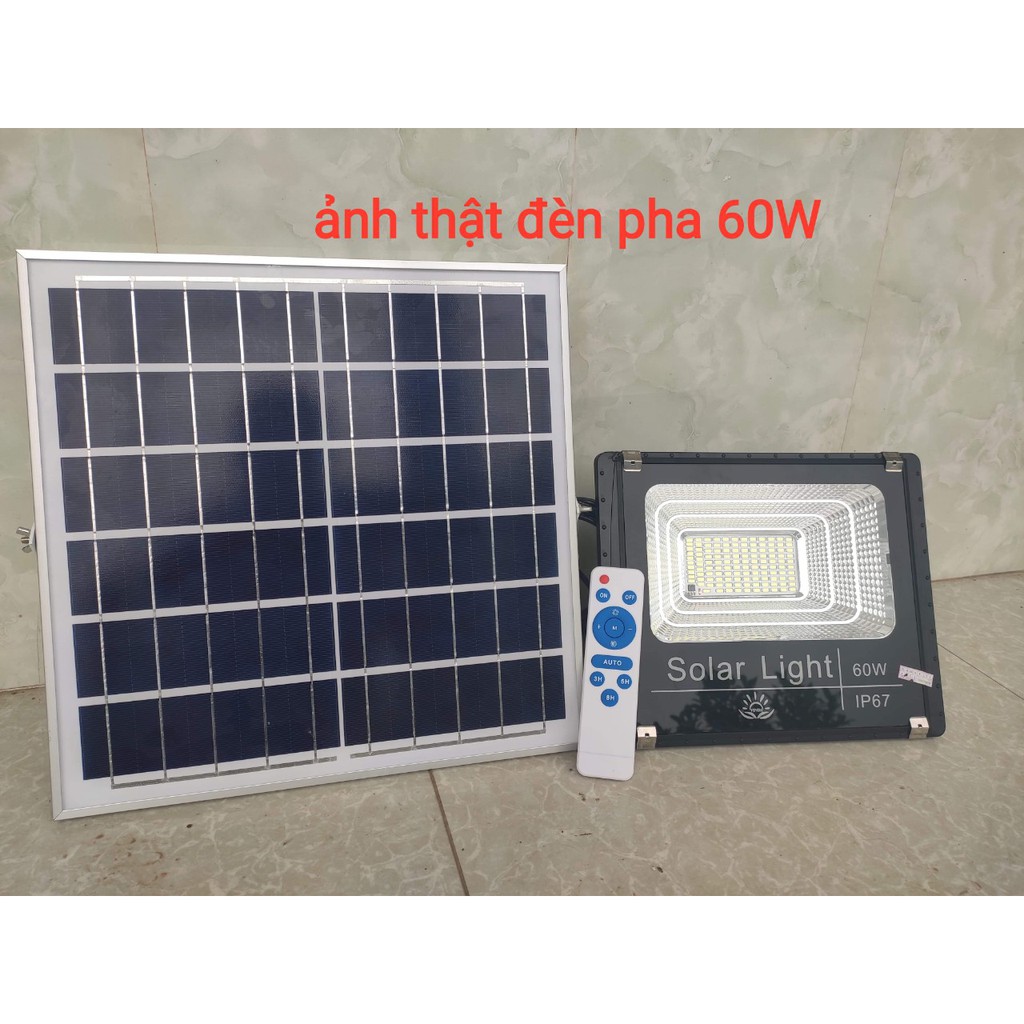 Đèn led pha 60w năng lượng mặt trời pin 35*45cm-đèn năng lượng mặt trời