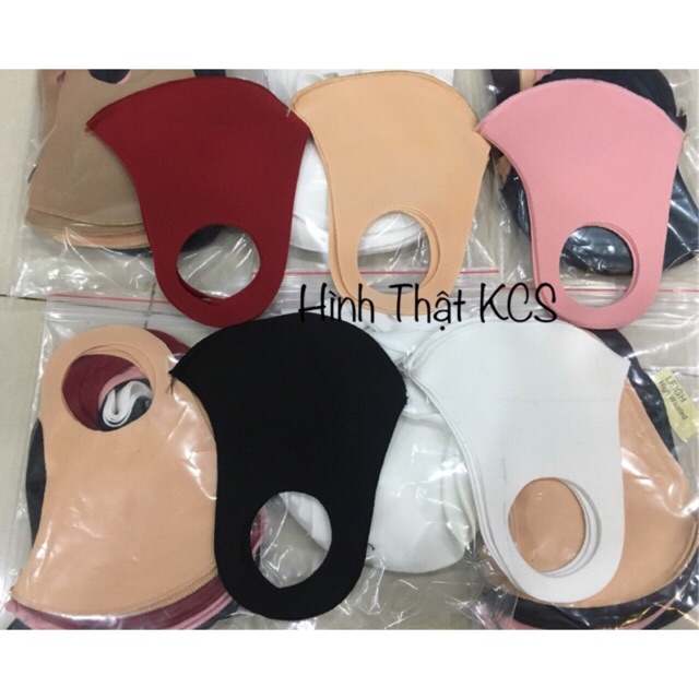 Bộ 10 cái Khẩu trang Su trơn bảo vệ sức khỏe mùa covid phòng tránh dịch bệnh