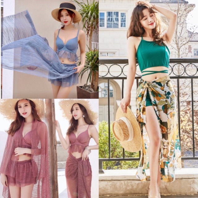 Bikini áo tắm kèm khăn | BigBuy360 - bigbuy360.vn