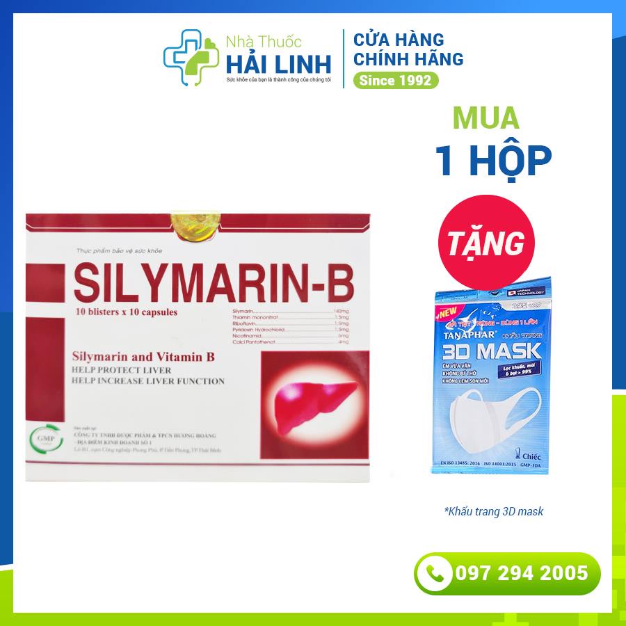 [CHÍNH HÃNG] SILYMARIN B - Hỗ trợ giải độc gan, hạ men gan