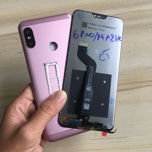 COMBO Bộ Vỏ Sườn + Màn Hình Xiaomi Redmi 6 Pro Zin Hàng Cao Cấp ( Tặng khe sim )