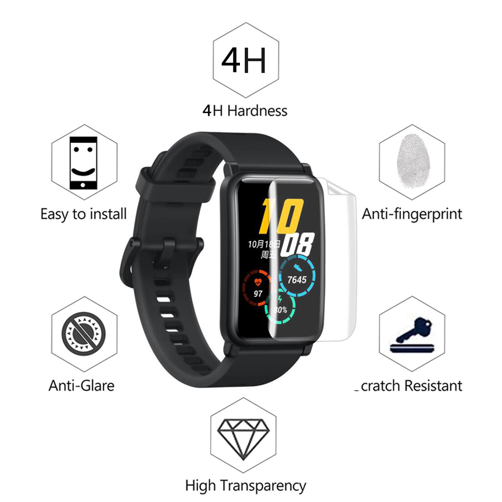 Jansin Miếng Dán Bảo Vệ Màn Hình Cho Đồng Hồ Thông Minh Huawei Band 8 7 6 Watch Fit