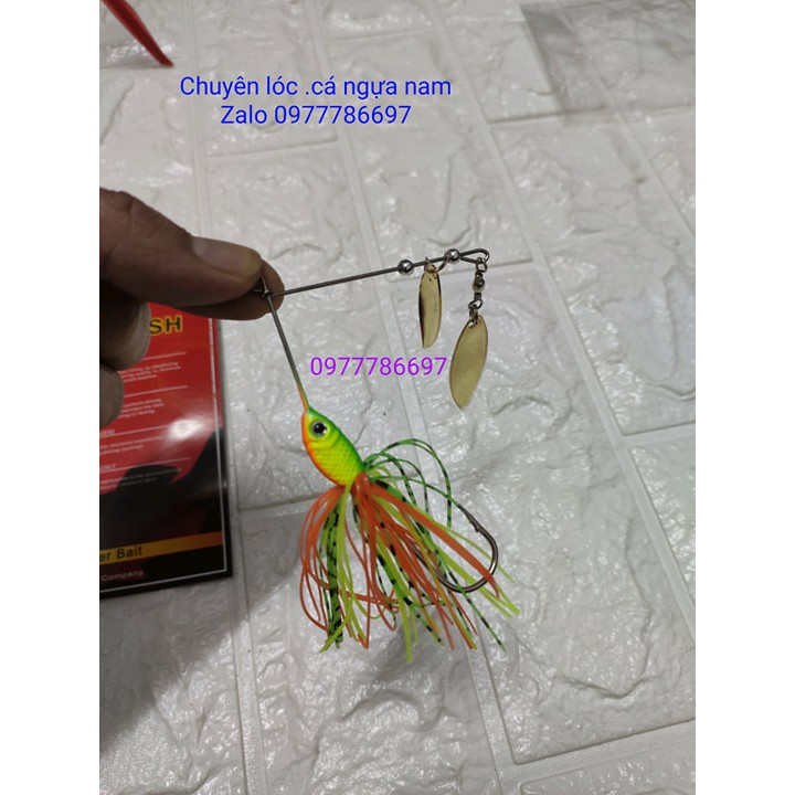 mồi giả spiner bait câu lure