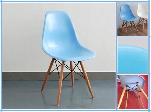 GHẾ EAMES ( chân gỗ tự nhiên lưng nhựa ) | BigBuy360 - bigbuy360.vn