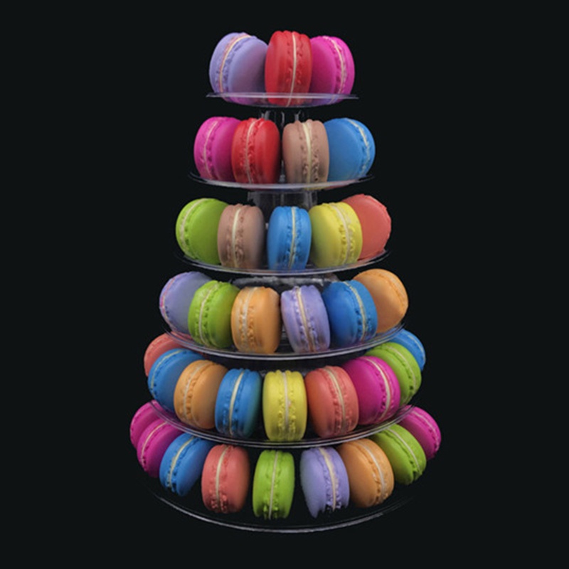 Giá đỡ bánh Macaron 4 tầng thích hợp cho ngày kỷ niệm/trang trí giáng sinh