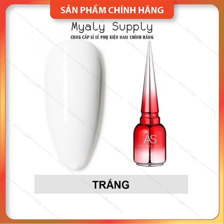 Sơn gel AS Đen Trắng Nước Gạo Cao Cấp