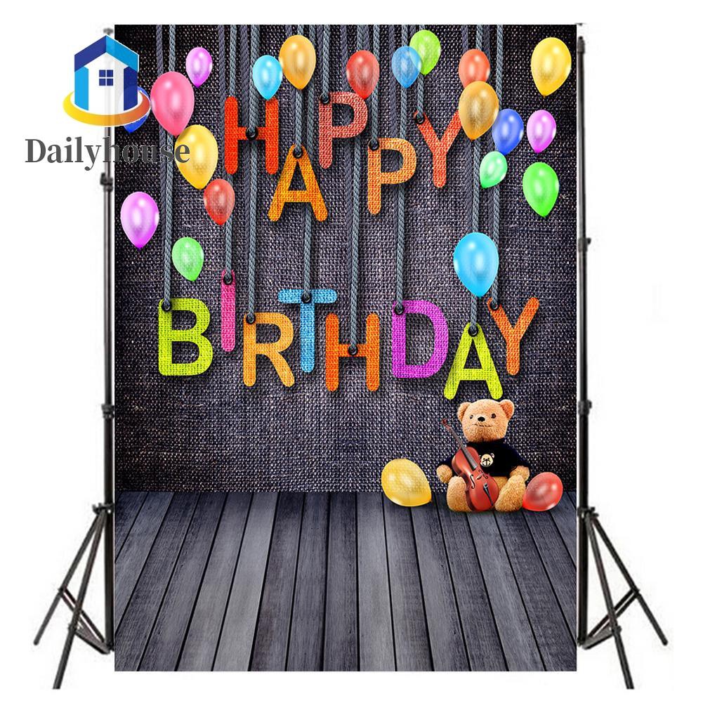 Phông Nền Chụp Ảnh Bằng Vải Hình Chữ Happy Birthday