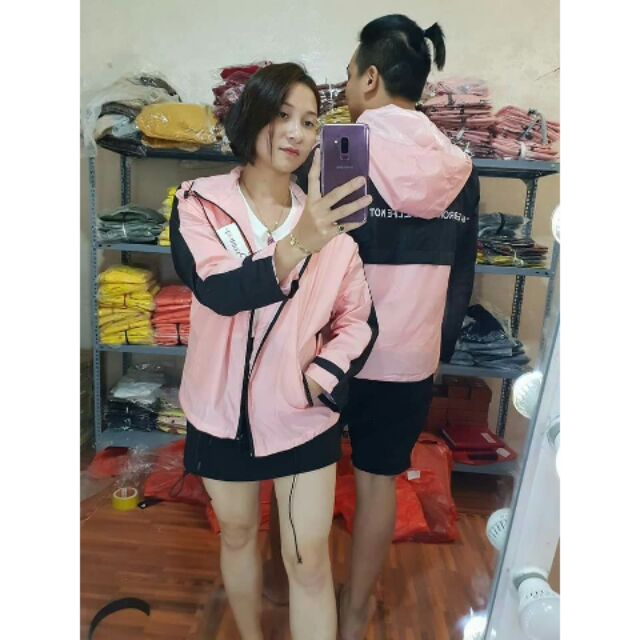 Áo khoác nữ black pink size M
