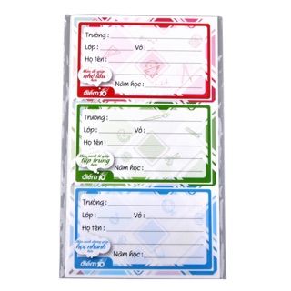 Nhãn vở TP-NBL01 4xấp (3cái/xấp)