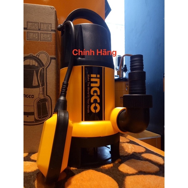 INGCO Máy bơm chìm nước thải 750W (1.0HP) SPD7501  (Cam kết Chính Hãng 100%)