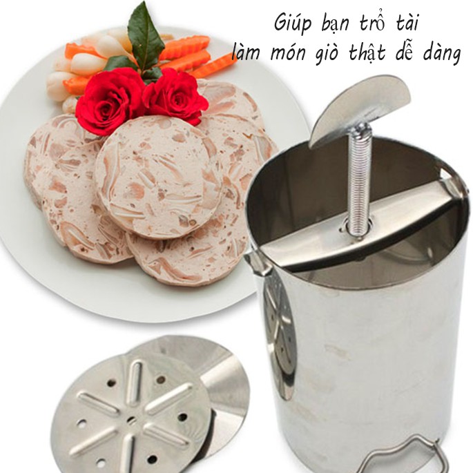 Khuôn làm giò lụa 2kg bằng inox giúp bạn trổ tài làm món giò thật dễ dàng br00367-1