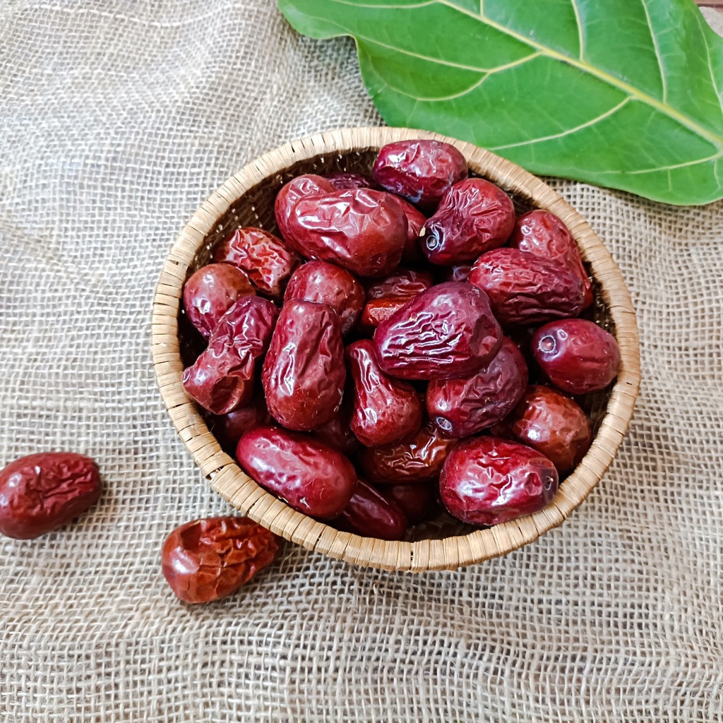 Táo đỏ Tân Cương size đại Organic sấy khô, Táo đỏ hữu cơ quả to cao cấp Racos