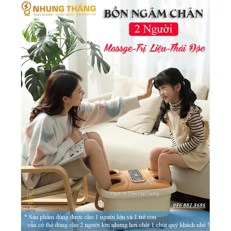 Bồn Ngâm Chân - Massge Chân Cao Cấp Chigo ZG-H182 - Dùng Cho 2 Người - Massage Tự Động Bằng Con Lăn - Điều Khiển Từ Xa