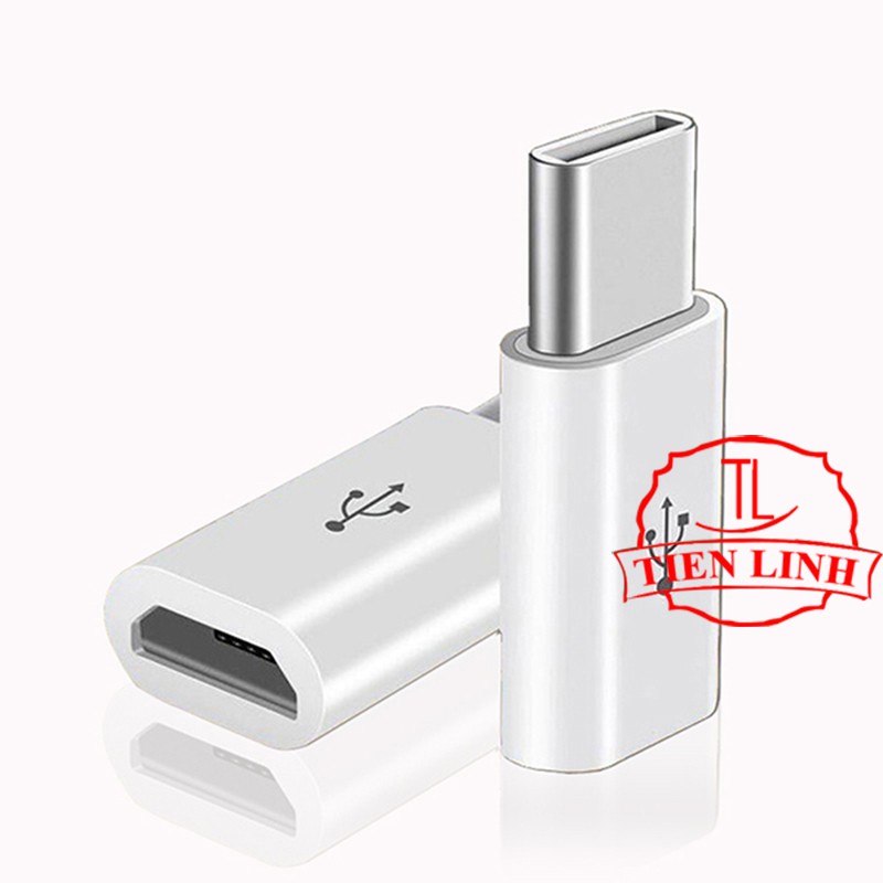 [Mã ELFLASH5 giảm 20K đơn 50K] Bộ 2 cái đầu chuyển đổi chân Micro USB (Cái) sang Type C