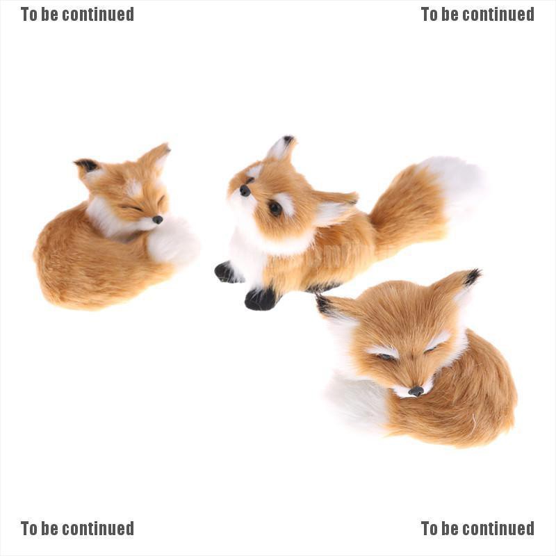 Mô hình chú cáo nhồi bông trang trí đáng yêu