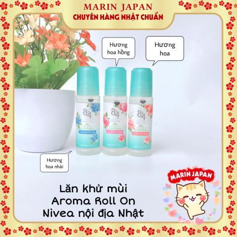 Lăn khử mùi, lăn nách 8x4 Aroma Roll On Nivea mẫu mới Nhật Bản