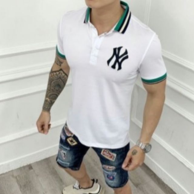 ÁO THUN NAM CỔ TRỤ NY