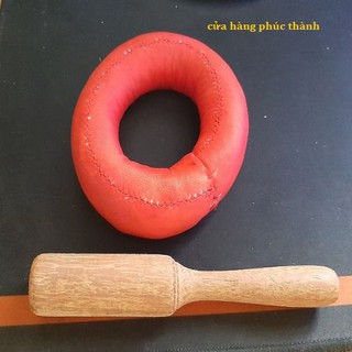 đế đỏ kê + cây gõ gỗ 20cm